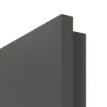 Detailansicht der Premiumkante von GARANT Wohnungseingangstür 10622-60 Ebony CePaL mit Lichtausschnitt LA-2