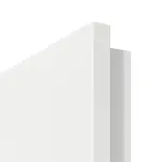 Detailansicht der Premiumkante von GARANT Wohnungseingangstür D354-60 Designer White Resopal mit Lichtausschnitt LA-4 schlossseitig