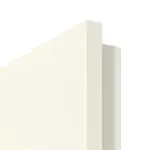 Detailansicht der Premiumkante von GARANT Wohnungseingangstür 9417-60 Snow White CePaL mit Lichtausschnitt LA-6