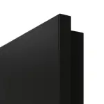 Detailansicht der Premiumkante von GARANT Wohnungseingangstür 0901-60 Black Resopal mit Lichtausschnitt LA-8