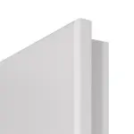 Detailansicht der runden Kante von JELD-WEN Doppelflügeltür Grauweiß Optima DuriTop CPL mit Zarge