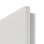 Detailansicht der Premiumkante von GARANT Doppelflügeltür inkl. Zarge 0160-60 Silver Grey CPL mit Lichtausschnitt LA-DIN