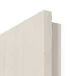 Detailansicht der Premiumkante von GARANT Doppelflügeltür inkl. Zarge Authentic Perl GCK08 mit Lichtausschnitt LA-6