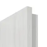 Detailansicht der Premiumkante von GARANT Rauchschutztür Authentic Grigio CePaL mit Lichtausschnitt LA-5 bandseitig