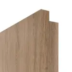 Detailansicht der eckigen Kante von JELD-WEN Brandschutztür T-30 Raucheiche DuriTop CPL