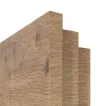 Detailansicht der eckigen Kante von WESTAG Brandschutztür T-90 Artis Eiche Cross EiC 793 PortaLit CPL