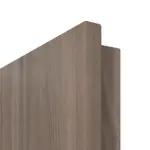 Detailansicht der runden Kante von CLASSEN Doppelflügeltür Century M1 Esche Graphit Iridium inkl. Zarge 