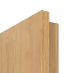 Detailansicht der runden Kante von CLASSEN Doppelflügeltür Century M2 Eiche geölt 3D Look mit Lichtausschnitt inkl. Zarge