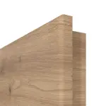 Detailansicht der runden Kante von WESTAG Doppelflügeltür Artis Eiche Cross EiC 793 Portalit CPL inkl. Zarge