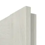 Detailansicht der eckigen Kante von CLASSEN Doppelflügeltür Greco M1 Eiche Grau 3D Look inkl. Zarge 