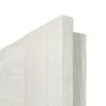 Detailansicht der eckigen Kante von CLASSEN Doppelflügeltür Havana M7 Norwegische Esche CPL mit Lichtausschnitt inkl. Zarge