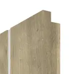 Detailansicht der eckigen Kante von CLASSEN Doppelflügeltür Modul M1 Hamilton Eiche längs CPL inkl. Zarge 