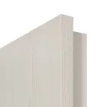 Detailansicht der eckigen Kante von CLASSEN Doppelflügeltür Natura Esche Weiß 3D Look inkl. Zarge 