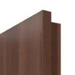 Detailansicht der eckigen Kante von CLASSEN Brandschutztür-Set EI30 Venom Alu M5 Nussbaum CPL inkl. Blockzarge