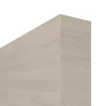 Detailansicht der stumpfen Kante von WESTAG Doppelflügel-Schiebetür Platineiche Cross EIC 424 PortaLit CPL