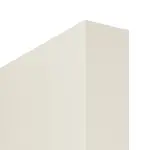 Detailansicht der stumpfen Kante von WESTAG Doppelflügel-Schiebetür Klassik Weiß RAL 9010 Weißlack mit Lichtausschnitt LA-1B