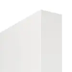 Detailansicht der stumpfen Kante von WESTAG Doppelflügel-Schiebetür Arctic Weiß A 222 RAL 9016 PortaLit CPL mit Lichtausschnitt LA-1D