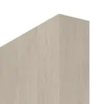 Detailansicht der stumpfen Kante von WESTAG Doppelflügel-Schiebetür Platineiche Ei 424 PortaLit CPL mit Lichtausschnitt LA-1