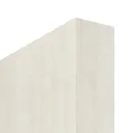 Detailansicht der stumpfen Kante von WESTAG Doppelflügel-Schiebetür Pinie Weiß Pi 230 PortaLit CPL mit Lichtausschnitt LA-1