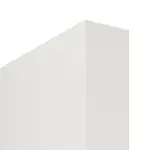 Detailansicht der stumpfen Kante von WESTAG Doppelflügel-Schiebetür Arctic Weiß RAL 9016 Weißlack mit Lichtausschnitt LA-1