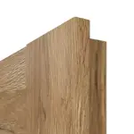 Detailansicht der eckigen Kante von CLASSEN Doppelflügeltür Kofano M1.9 Grandson Eiche Iridium inkl. Zarge 