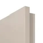 Detailansicht der eckigen Kante von CLASSEN Doppelflügeltür Mamba M1 Uni Kaschmir Iridium inkl. Zarge 