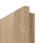 Detailansicht der eckigen Kante von Doppelflügeltür Nexo M3 Eiche Karlstadt Dekorfolie inkl. Lichtausschnitt und Zarge