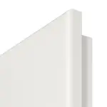 Detailansicht der runden Kante von LEBO Innentür Kopenhagen 41 Weißlack mit Lichtausschnitt 1 LA