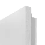 Detailansicht der eckigen Kante von HUGA Innentür Sueno 1 Eiche Weiß Durat Concept