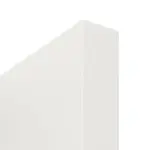 Detailansicht der stumpfen Kante von LEBO Schiebetür Kopenhagen 31 Weißlack mit Lichtausschnitt 2 LA