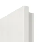 Detailansicht der Premiumkante von GARANT Doppelflügeltür Corona 830 Authentic Bianco CePaL mit Zarge