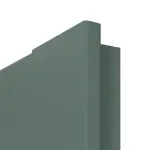 Detailansicht der eckigen Kante von CLASSEN Doppelflügeltür Frame 5.9 Uni Green Dekorfolie inkl. Zarge