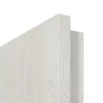 Detailansicht der eckigen Kante von CLASSEN Doppelflügeltür Glas M1 Norwegische Esche CPL inkl. Zarge 