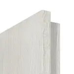 Detailansicht der eckigen Kante von CLASSEN Doppelflügeltür Lukka M4 Norwegische Esche CPL mit Lichtausschnitt inkl. Zarge