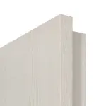Detailansicht der eckigen Kante von CLASSEN Doppelflügeltür Modena 4 LA 4/4 Esche Weiß 3D Look inkl. Zarge mit Lichausschnitt