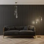 Wandpaneel schwarz Akustik Perform S 2400 x 300 mm 1