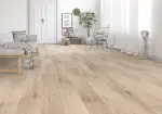 Milieubild Wohnbereich von Eiche gekalkt beige strukturiert 1-Stab Explore Laminat - Wiparquet