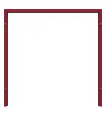 Frontansicht in RAL 3003 von Stahl-Umfassungszarge für Ständerwerk 2-flg. - Hörmann