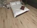 Milieubild Schlafzimmer von Eiche natur strukturiert 1-Stab Explore Laminat - Wiparquet