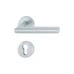 PZ-Ausführung Drückergarnitur Amsterdam Aluminium Rundrosette - HOPPE