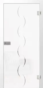 Bild von Atessa Mattprint Glastür mit Motiv klar - Erkelenz