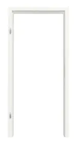 Frontbild von Weiß RAL 9016 ProLine Duradecor Holzzarge (Rundkante) - Hörmann