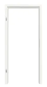 Frontbild von HUGA Zarge Weißlack Dekor ähnl. RAL 9016 Durat Basic mit runder Kante