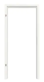 Frontbild von Weiß RAL 9016 Basic Durat Holzzarge für Brandschutztüren (Rundkante) - Huga