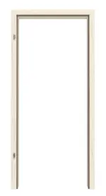 Frontbild von Lärche lasiert Basic Durat Holzzarge für Rauchschutztüren (Rundkante) - Huga
