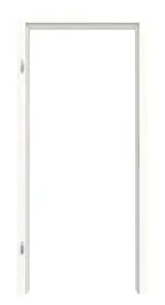 Frontbild von HUGA Zarge Pino weiß Durat Basic mit runder Kante