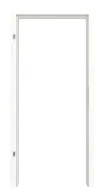 Frontbild von Pino Weiß Basic Durat Holzzarge für Rauchschutztüren (Rundkante) - Huga
