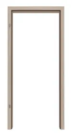 Frontbild von Graueiche ProLine Duradecor Zarge für Wohnungseingangstüren (Rundkante) - Hörmann