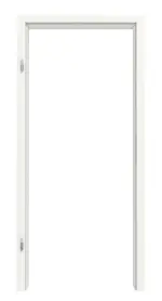 Frontbild von Verkehrsweiß RAL 9016 BaseLine Lack Holzzarge (Rundkante) - Hörmann