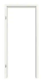 Frontbild von HUGA Zarge Weiß ähnlich RAL 9016 Lack mit runder Kante